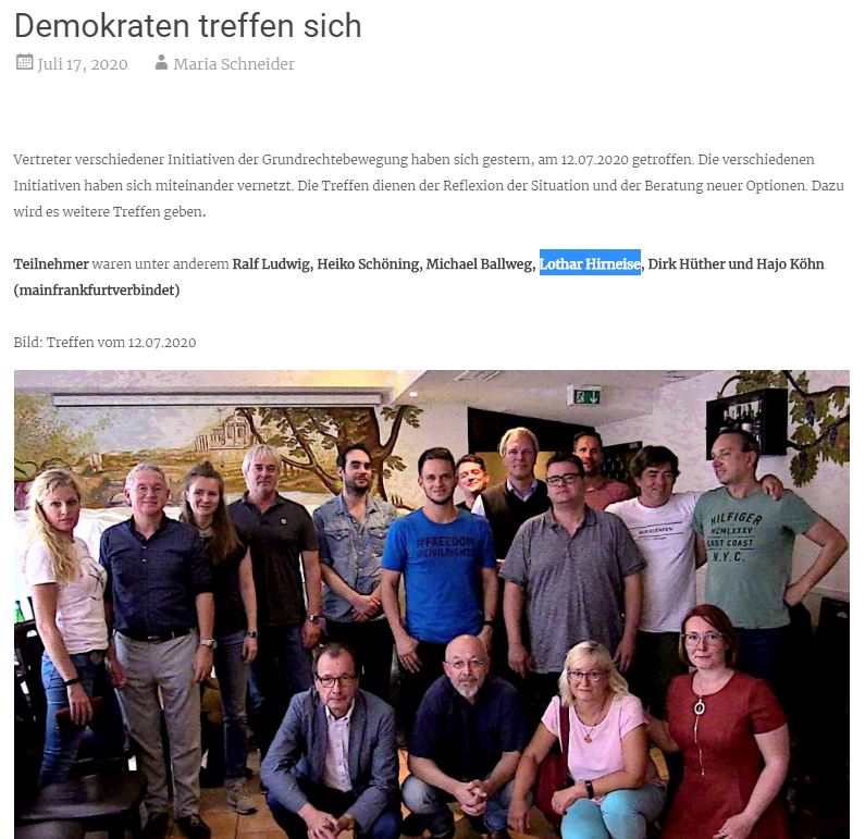 Gefahrlicher Heiler Uber Den Geplanten Vortrag Von Lothar Hirneise In Hechingen Das A Und O Des Antifaschismus Im Zollernalbkreis